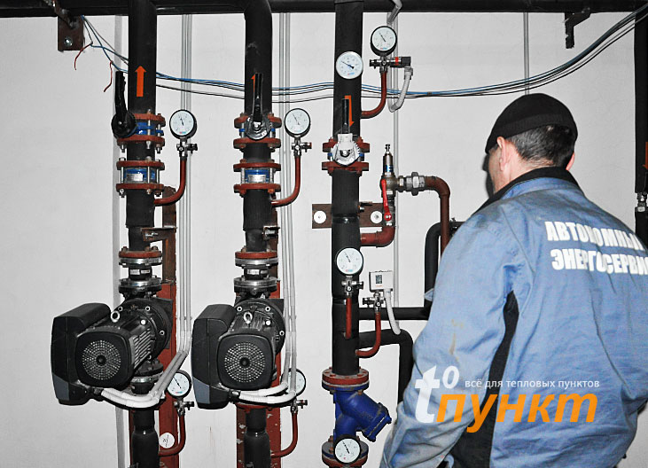 Монтаж узлов учета тепла