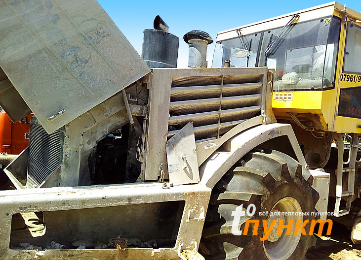 Очистка и промывка радиаторов дорожной строительной техники